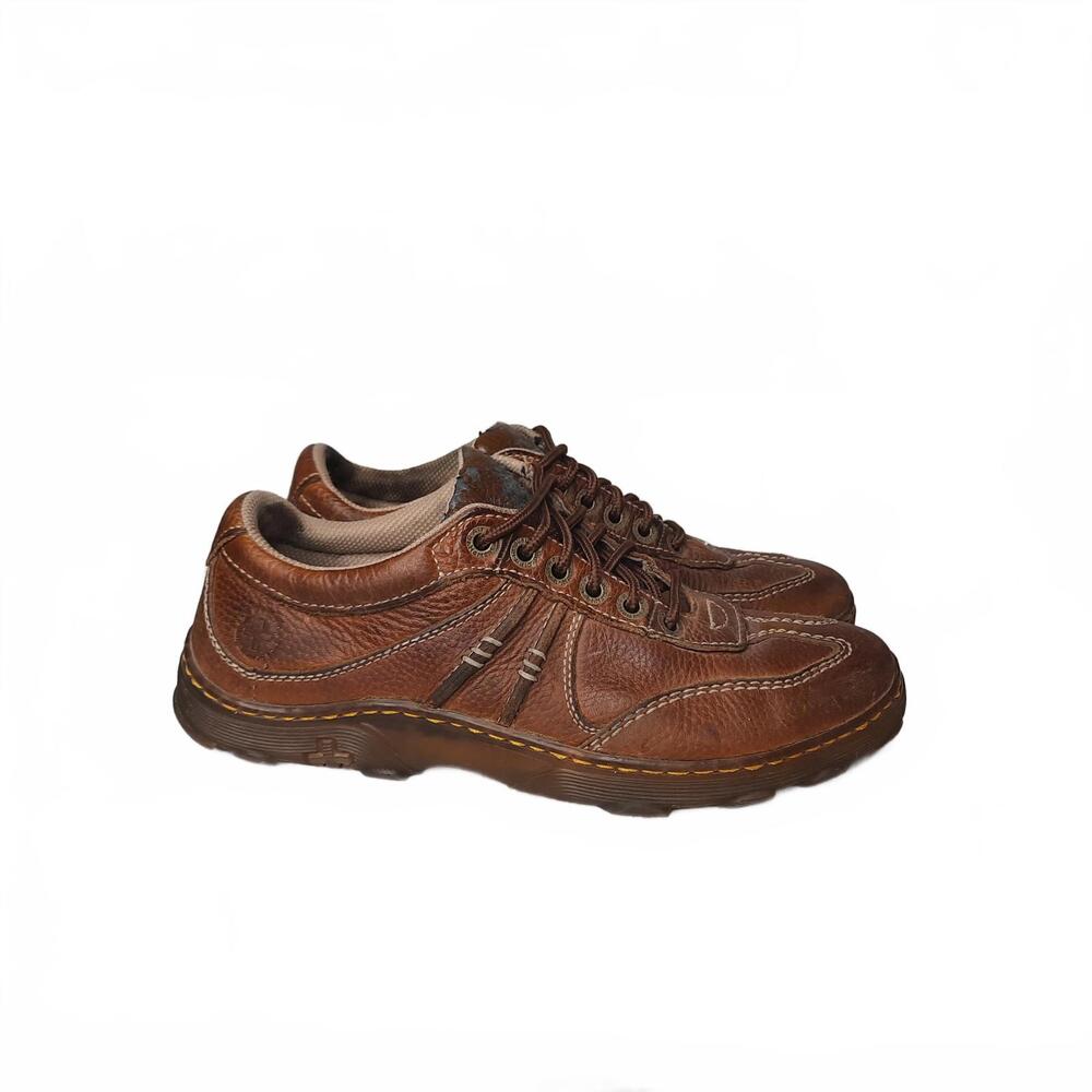 VTG Dr Martens Brown‎ Leather Lugged Sole Shoes Men's 9 Wmn's 10